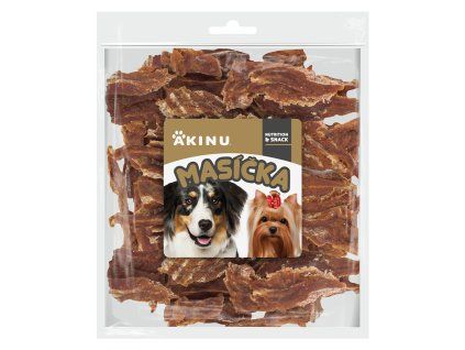 Akinu MASÍČKA Hovězí stripsy pamlsek pro psy 300 g