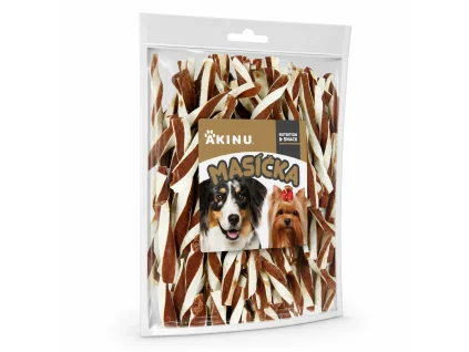 Packshot produktu solo na bílém pozadí — řada Akinu Masíčka 300 g. Náklon a postavení dle SKU 204864 (nahrazuje smazanou verzi podle 204812, kde byl náklon i postavení špatně). Skutečný metered cost 6.5 cr (pole cost_credits integer, zaokrouhleno na 7).