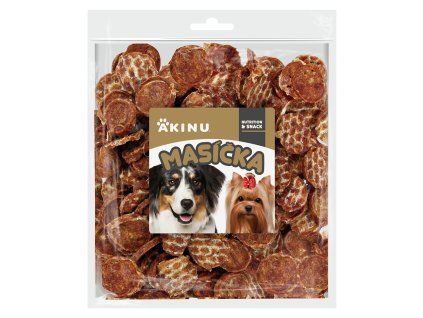 Akinu MASÍČKA Kachní chipsy pamlsek pro psy 300 g