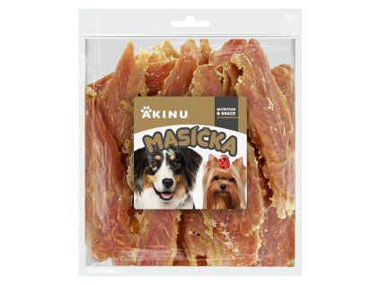 Akinu MASÍČKA Kuřecí stripsy pamlsek pro psy 300 g