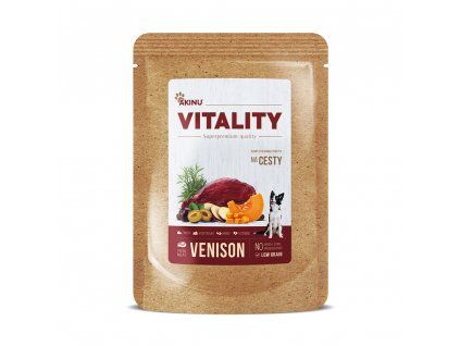 Akinu VITALITY Zvěřinová kapsička pro psy na cesty 300 g