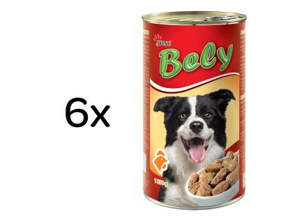 Akinu BELY Drůbeží kousky v omáčce konzerva pro psy 6 x 1250 g