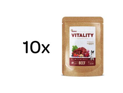 Akinu VITALITY Hovězí kapsička pro psy na cesty 10 x 150 g
