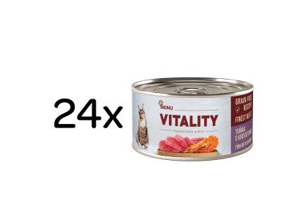 Akinu VITALITY Tuňák & krevety konzerva pro kočky 24 x 70 g